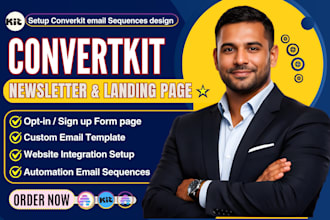 setup convertkit email sequence convertkit newsletter kit landing page expert