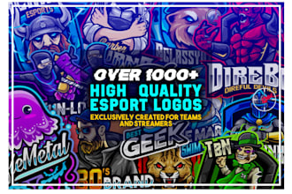 create premium gaming, esports, mascot and avatar logo