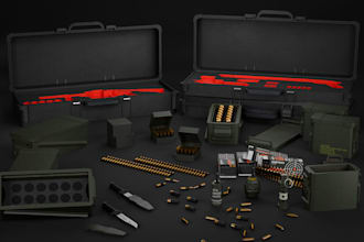 create game ready 3d weapons and props