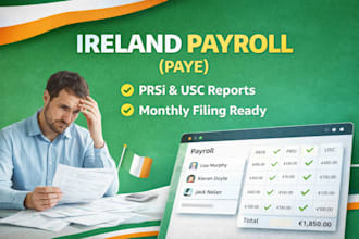 prepare paye prsi usc reports for small irish employers monthly