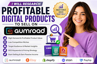 research profitable digital products to sell on gumroad