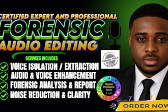 do forensic audio editing, noise reduction, audio enhancement, digital forensics