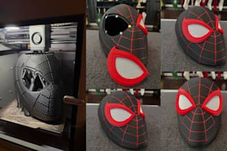 3d print and paint, ship custom 3d mask 3d helmet cosplay armour halloween mask