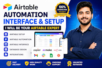 setup airtable automation, airtable interface, and be your airtable expert