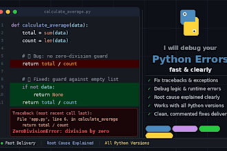 fix your python bug fast