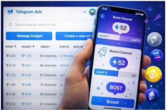 setup ads,fix ads  rejected telegram ads to drive 900k users, telegram promotion