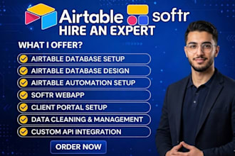 build airtable database, airtable interface, airtable automation custom CRM