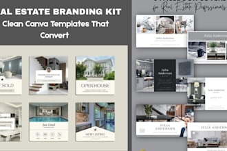 design realtor branding kit flyer templates listing ads