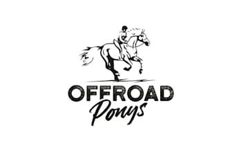design animal off road horse race brand logo
