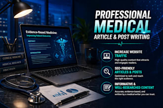 write professional medical and healthcare articles