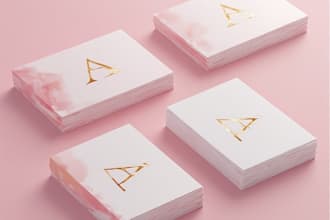 design a professional and modern double sided business card