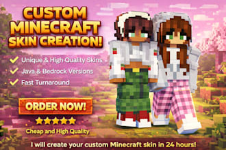 design and create a custom minecraft skin