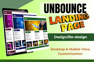 unbounce landing page design landing page fix unbounce expert