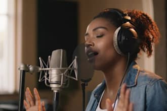be female edm vocalist, ghost music producer, songwriter for pop music afrobeats