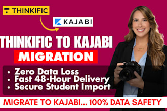 migrate your online course from thinkific to kajabi