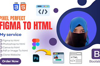 convert figma to HTML CSS bootstrap responsive