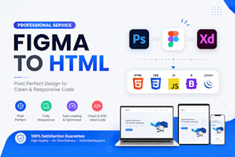 convert figma to HTML CSS bootstrap responsive