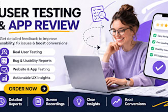 do user testing website testing iphone ipad QA android apps testing UX feedback