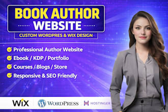 book author website ebook website redesign hostinger wordpress portfolio website