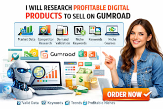 research profitable digital product to sell on gumroad