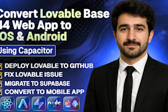 convert lovable web app to ios android app and publish on app store