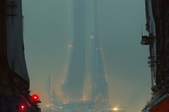 create professional scifi concept art and cyberpunk