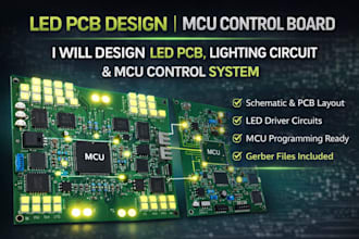 design quality led pcb electronics lighting circuit mcu control board schematic