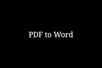 convert PDF to word with high accuracy