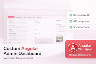 build modern angular web apps with clean UI and fast performance