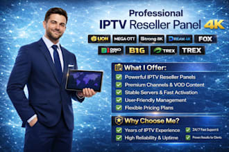provide stable reseller panel, lion ott, mega ott, strong 8k, dream 4k, trex,b1g