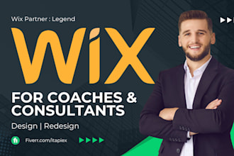design a wix website for coaches and consultants