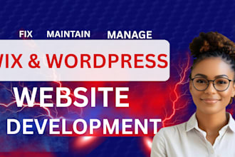 wordpress shopify wix website maintenance, fix bugs and optimize for growth