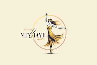 do luxury women girls dance logo for 24 hour delivery