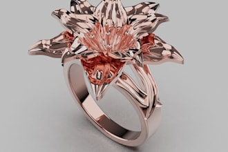 do 3d jewelry cad design for rings and pendant jewelry design earrings bracelet