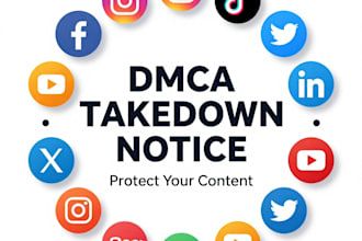 remove and delete reddit facebook instagram tiktok yt and shopify under dmca