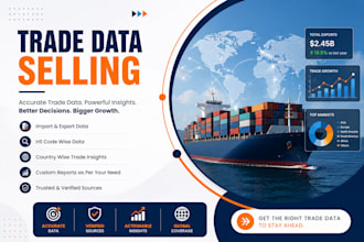 provide import and export shipment data of your product for any country