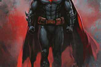 superhero character for comics
