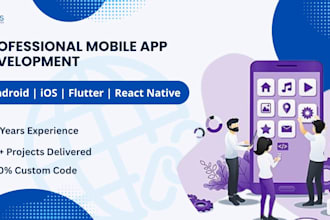 build a mobile app for your business and startup on android, ios, flutter