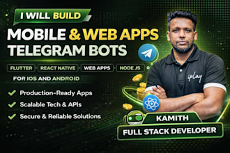 develop mobile apps web apps and telegram bots
