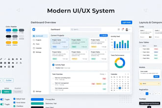 create clean and modern UI UX systems