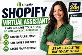manage shopify orders, fulfillment and customer support
