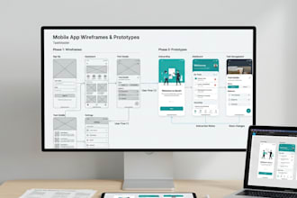 create wireframes and UI UX prototypes