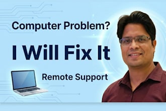 fix computer laptop windows and microsoft 365 issues remotely