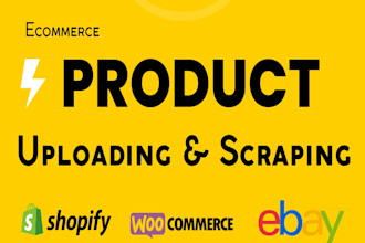 upload product, list product, scraping, ebay, shopify, woocommerce