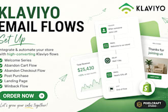 set up ecommerce klaviyo email flows and integration