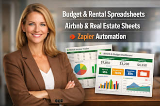 do rental service sheet budget spreadsheet automate zapier airbnb real estate