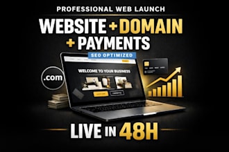 set up your business online with website and payment setup