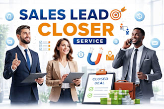 create high ticket sales closing, sales agent support VA