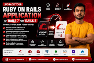 upgrade and migrate your ruby on rails app to rails 7 or 8