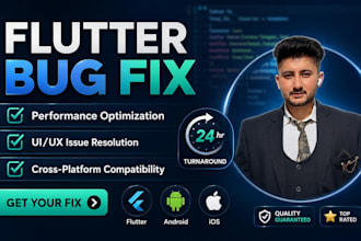 fix flutter app bugs, UI bugs and responsive issues